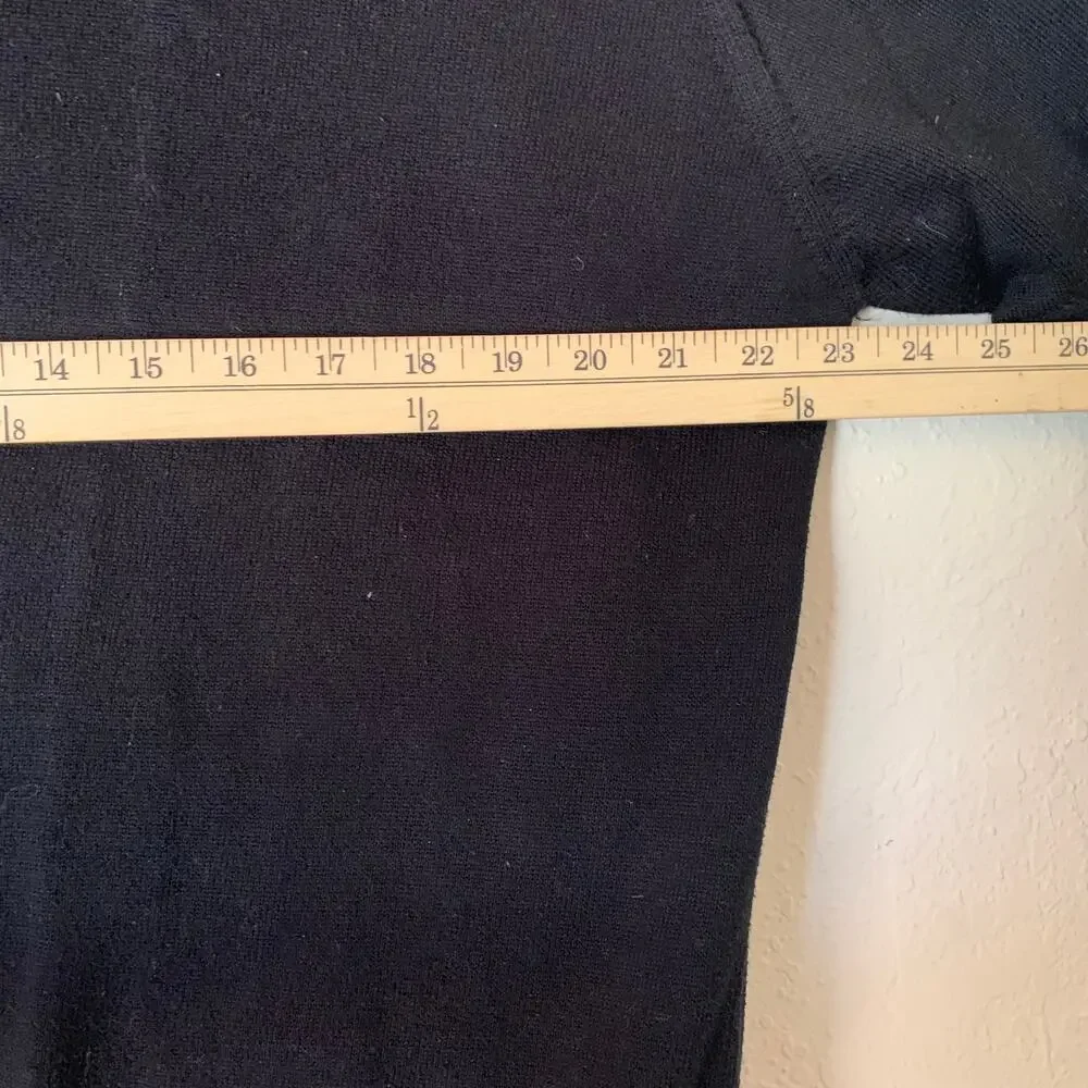 Lacoste Mens Sz 8 3XL Dark Gray Black Long Sleeve Crew Neck Sweater 100% Cotton